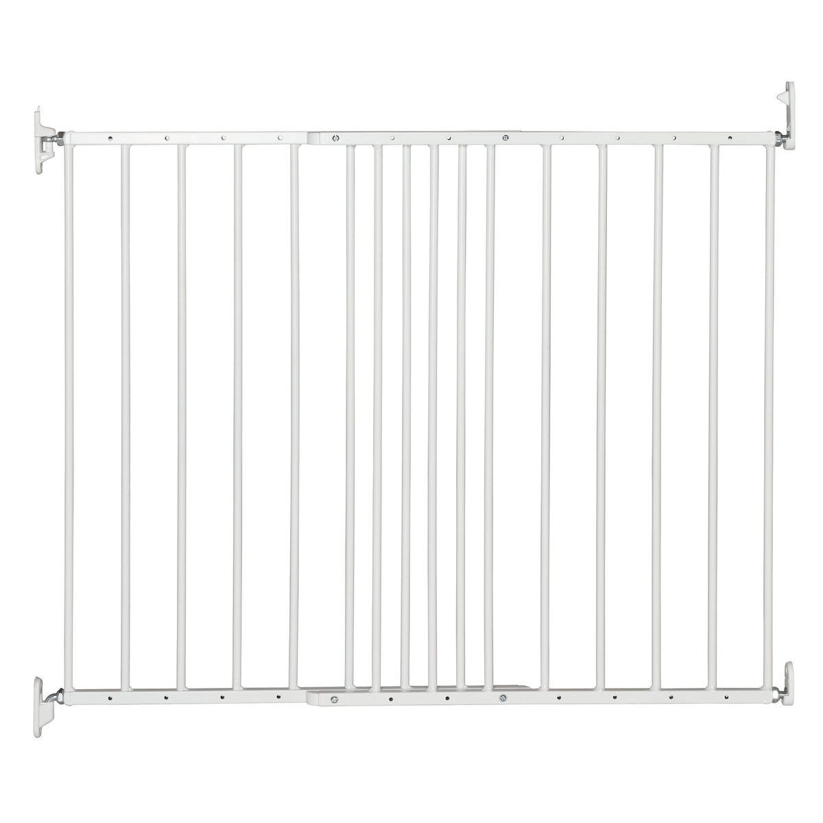 BabyDan MultiDan Wall Mount 24.6-42 Inch Doorway Safety Baby Gate, White Metal - VMInnovations