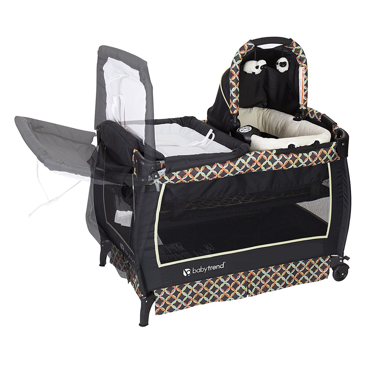Baby Trend Unisex Deluxe Infant Twin Play Nursery Center, Circle Tech (Open Box)