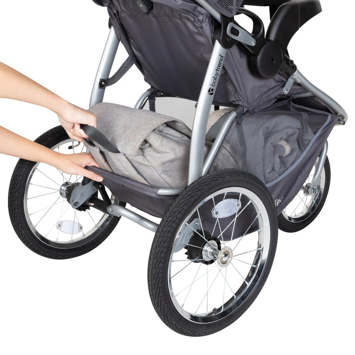 Baby Trend Expedition Race Tec Infant Baby Jogger Stroller Travel System, Gray