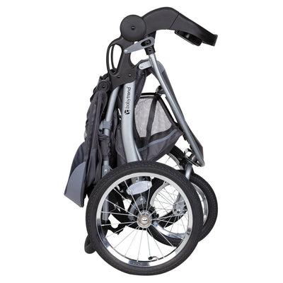 Baby Trend Race Tec Infant Baby Jogger Stroller Travel System, Gray (Open Box)