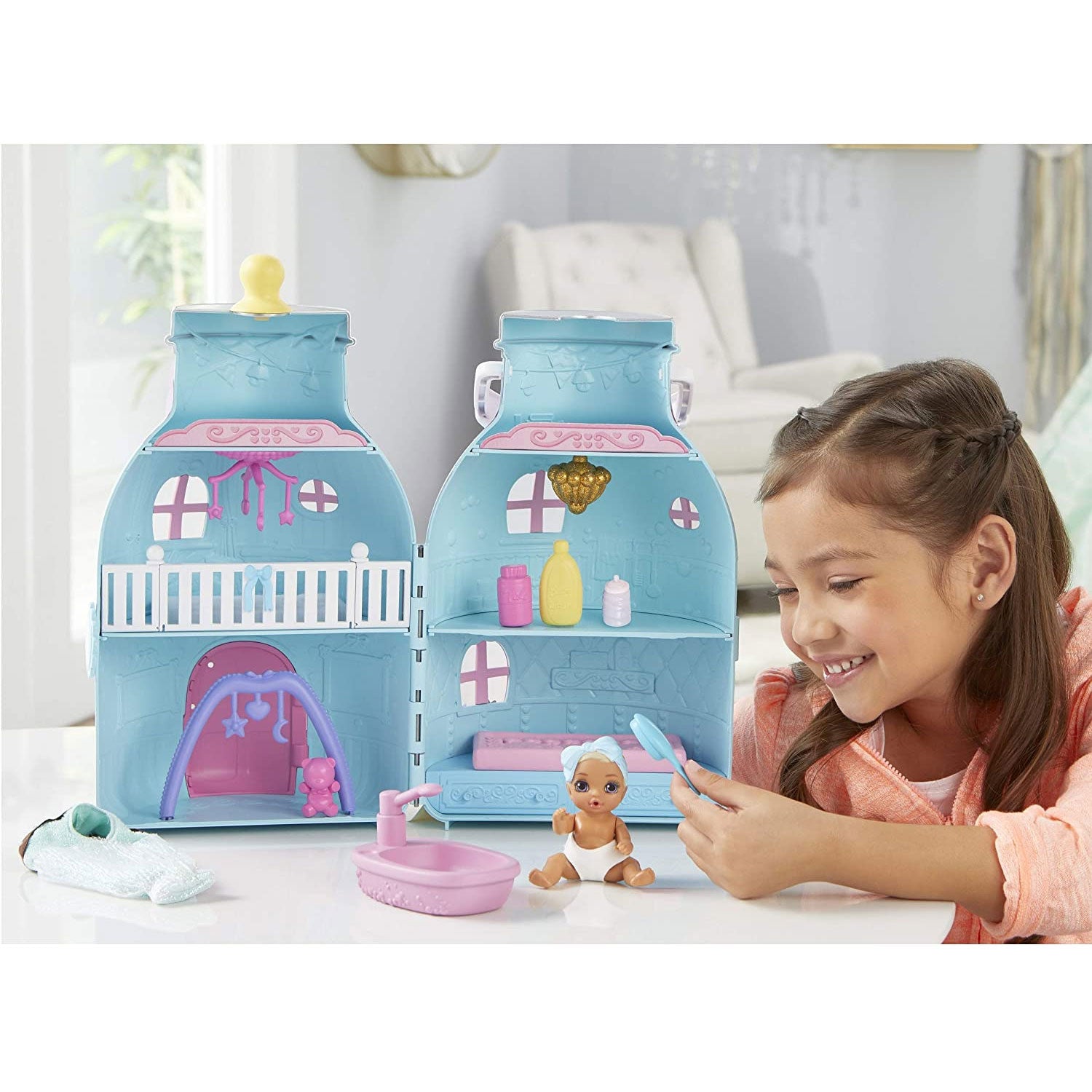 Baby Born 917264 Surprise Baby Bottle Dollhouse Toy with Exclusive Accessories