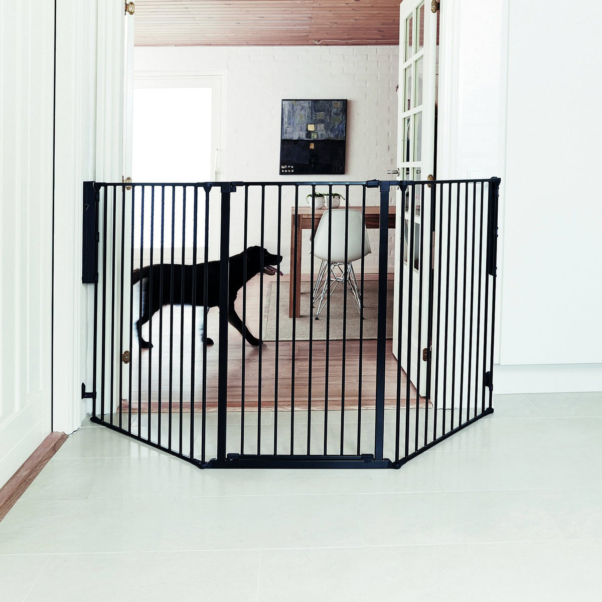 Scandinavian Pet Design Flex 35-88" Gate Bundle with Flex 28.4" Extension Panel