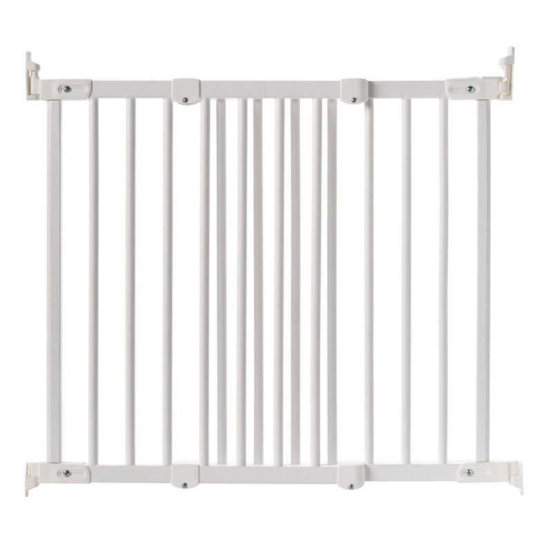 BabyDan FlexiFit Wooden 42 Inch Wall Mounted Baby Safety Gate, White (Open Box)