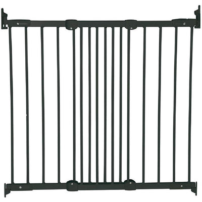 BabyDan FlexiFit Metal Adjustable 42 Inch Wall Mounted Baby Safety Gate (2 Pack)
