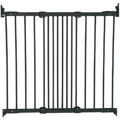 BabyDan FlexiFit Metal 42 Inch Wall Mounted Baby Safety Gate, Black (Used)