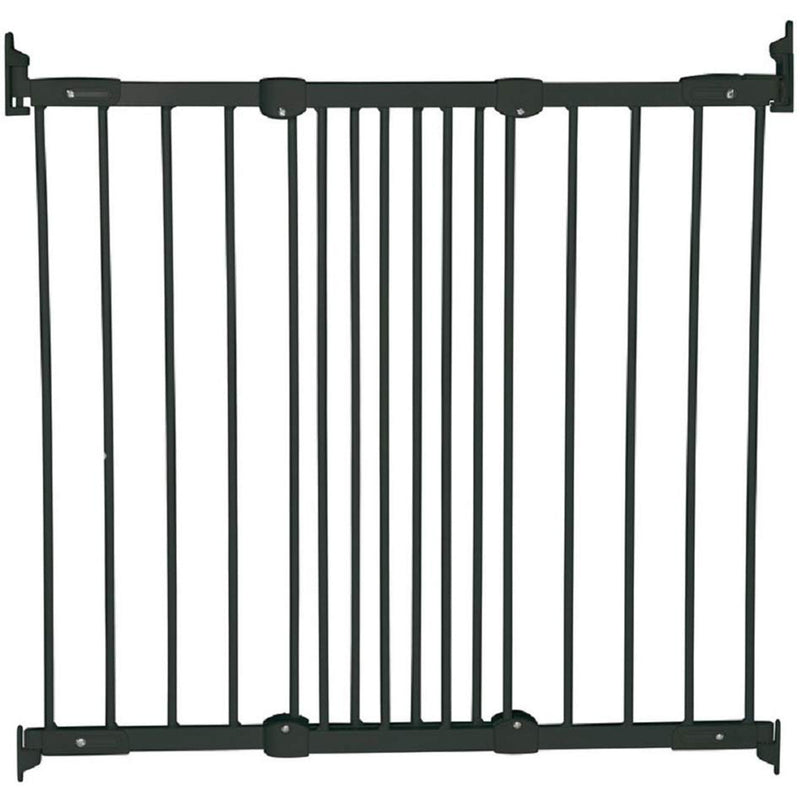 BabyDan FlexiFit Metal 42 Inch Wall Mounted Baby Safety Gate, Black (Used)