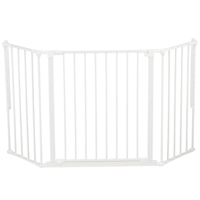 BabyDan Flex Medium Adjustable 35-58 Inch Wall Mounted Baby Gate, White