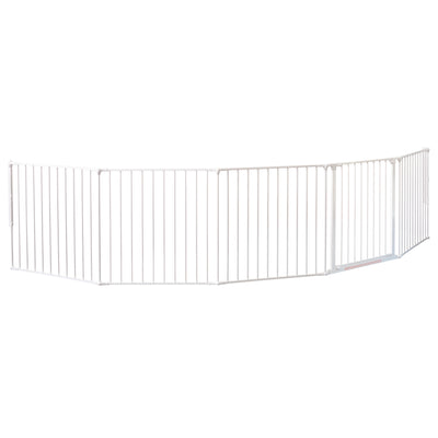 BabyDan Flex XXL Room Divider 35-138 Inch Baby Safety Gate, White (Used)