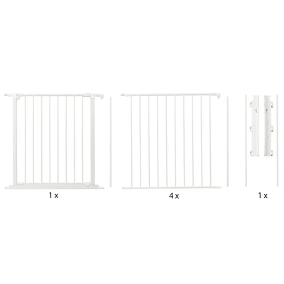 BabyDan Flex XXL Room Divider 35-138 Inch Baby Safety Gate, White (Used)