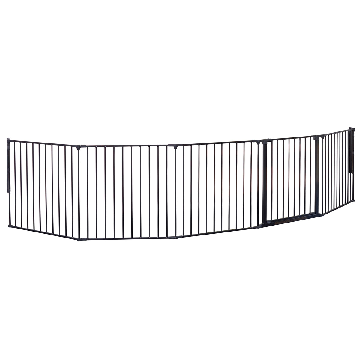 BabyDan Flex XXL Room Divider Adjustable 35-138 Inch Baby Safety Gate, Black - VMInnovations