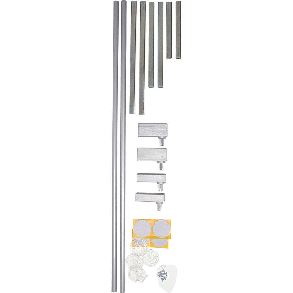 BabyDan Premier True Pressure Fit 28.9-36.7" Baby Gate w/ Extension Kit, Silver - VMInnovations