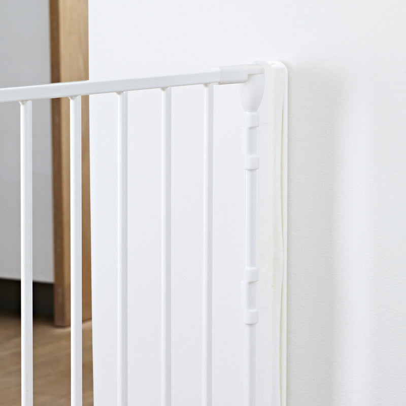 BabyDan Large Size Metal Safety Baby Gate & Room Divider, White (Open Box)