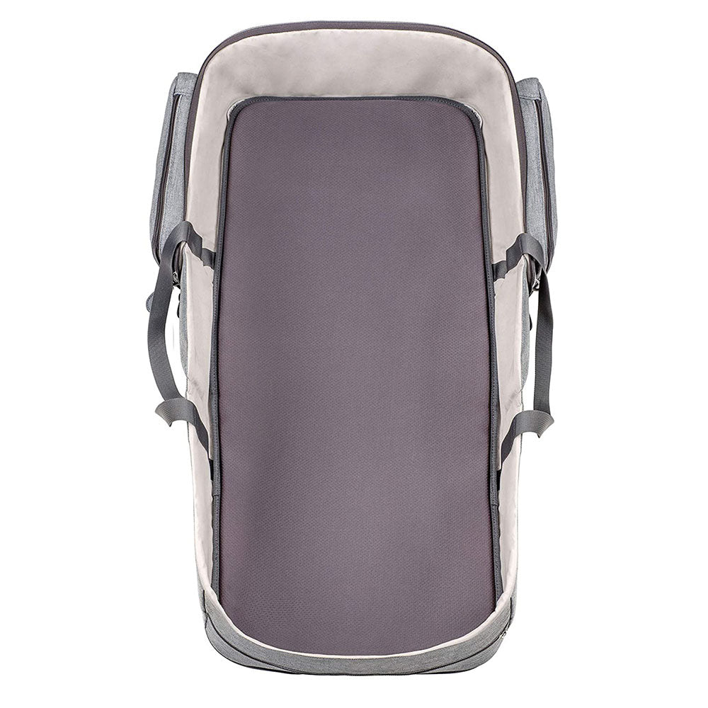 Babymoov 3 in 1 Newborn Travelnest Comfy Portable Bassinet and Diaper Bag, Gray - VMInnovations
