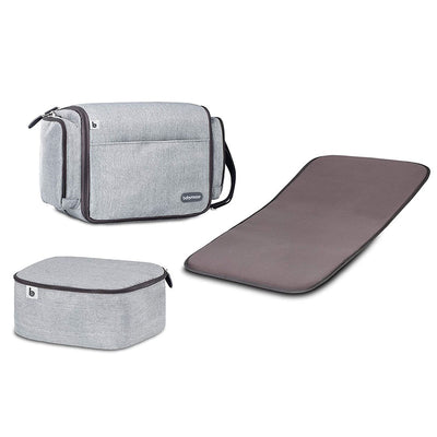 Babymoov 3 in 1 Newborn Travelnest Comfy Portable Bassinet and Diaper Bag, Gray - VMInnovations