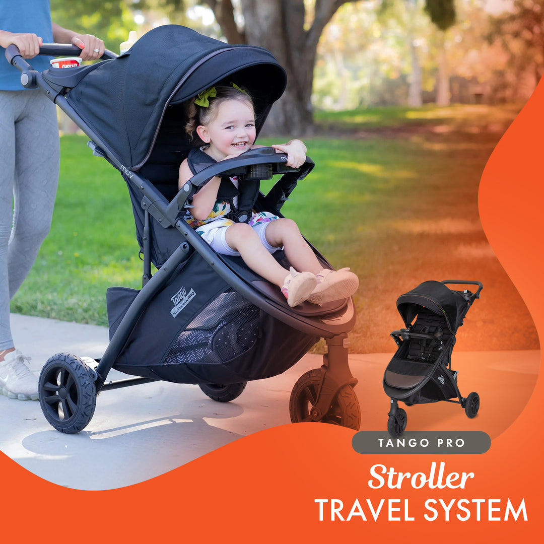 Baby Trend Tango Pro Stroller Travel System with Ally 35 Infant Car Seat, Brown