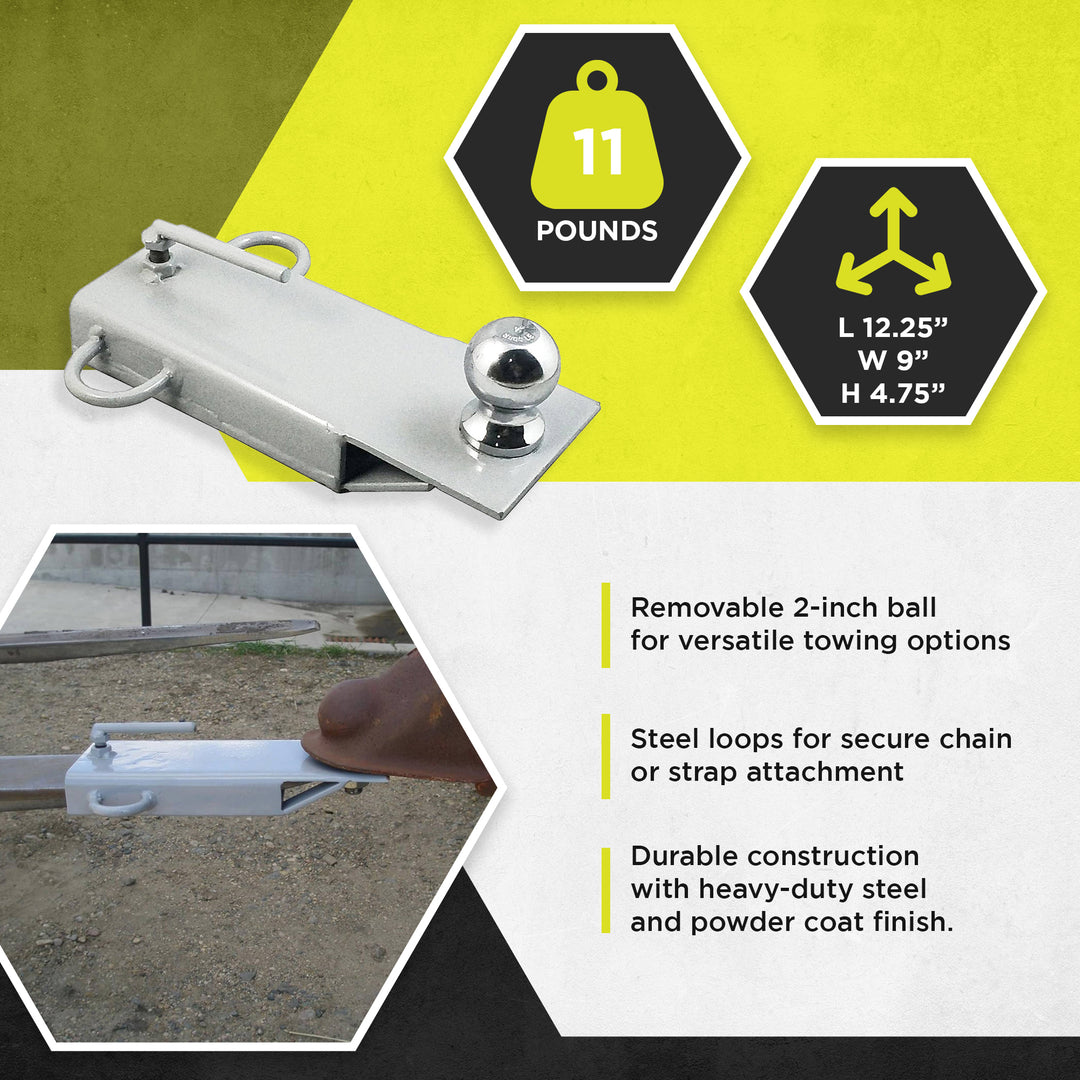 Field Tuff Robust Ball Mount Attachment w/Steel Loops for Forks up to 5" (Used)