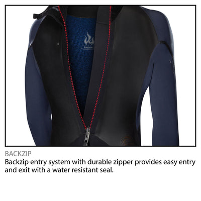 O'Neill Reactor II 3/2 MM Back Zip Full Body Wetsuit, X Large, Black (Open Box)