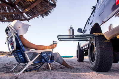 Tailgater Original Durable Powder Coated Steel Tire Mounted Table (Open Box) - VMInnovations