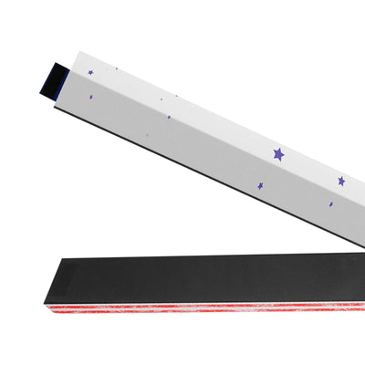 BalanceFrom 8 Ft Folding Balance Gymnastics Floor Beam with Handles, Star Stripe - VMInnovations
