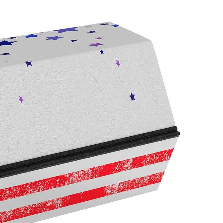 BalanceFrom 8 Ft Balance Gymnastics Floor Beam w/Handles, Star Stripe (Open Box) - VMInnovations
