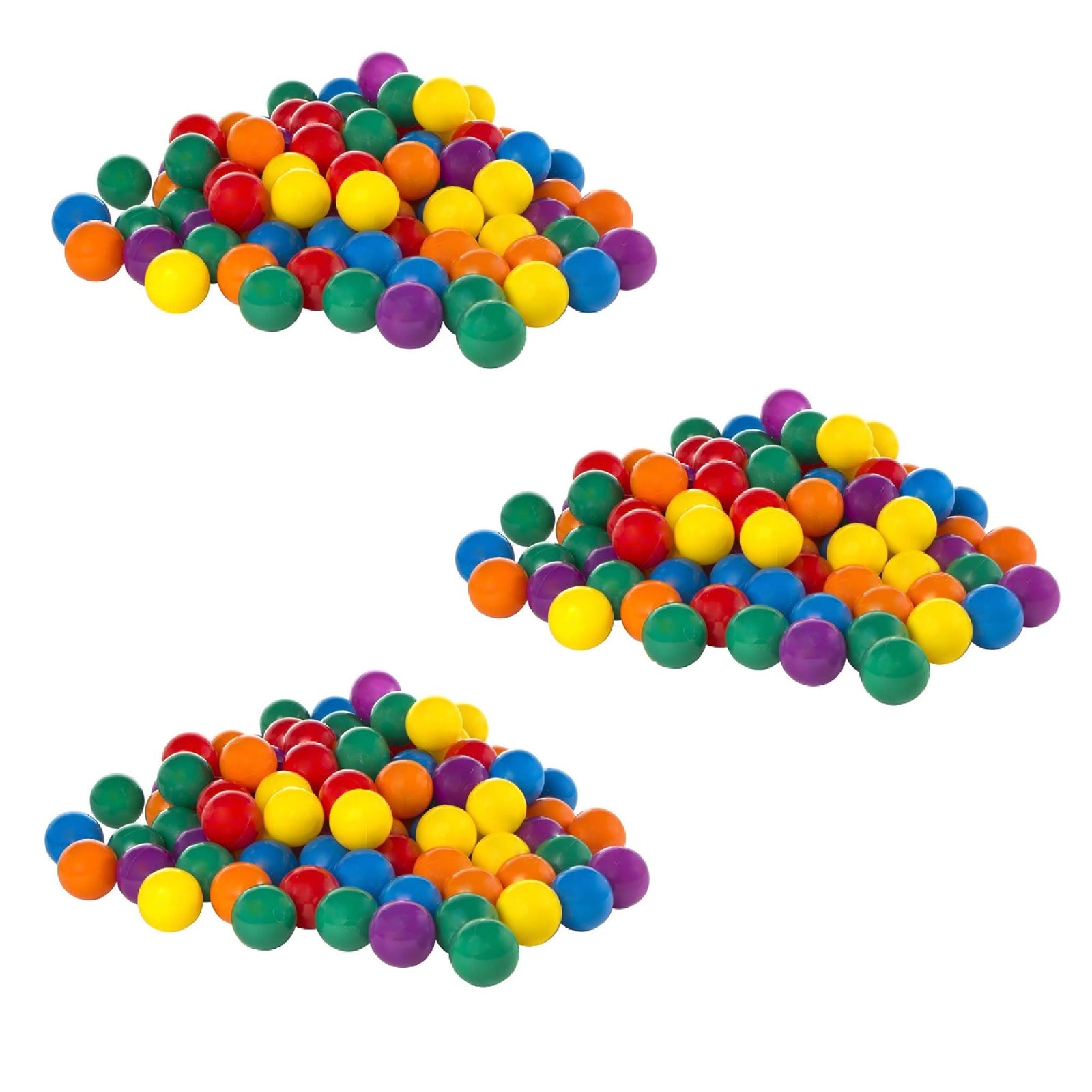 Intex 100-Pack Large Plastic Multi-Colored Fun Ballz For Ball Pits (3 Pack) - VMInnovations