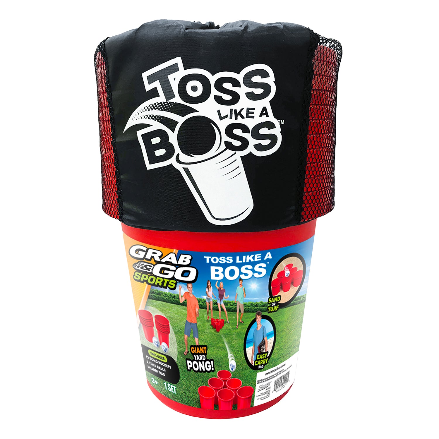 Banzai Kids Inflatable Lazy River Water Park & Toss Like A Boss Giant Lawn Pong