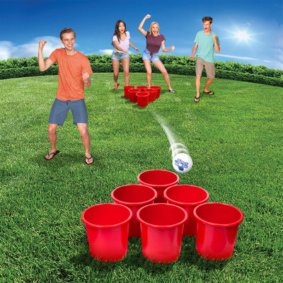 Banzai Toss Like A Boss Giant Pong Lawn Game with Drawstring Carry Bag (2 Pack)