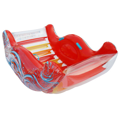 Banzai Tidal Blast Wave Rocker Inflatable 2 Person Pool Float Water Toy (Used)