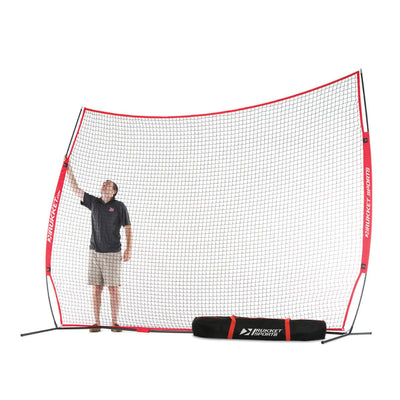 Rukket Sports Multi-Sport Barrier Protective Backstop Net, 12 x 9 Feet (Used)