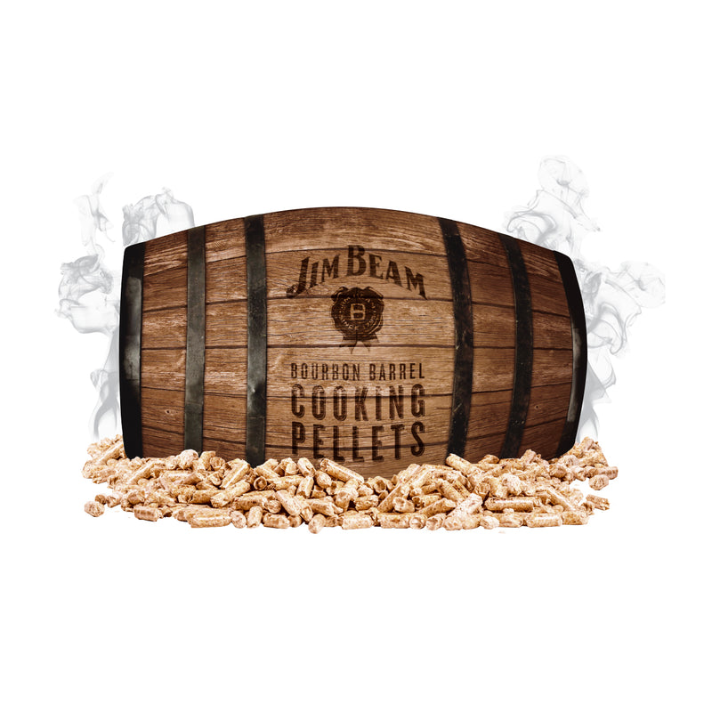 Jim Beam Bourbon Barrel Grilling and Smoker Oak Cooking Pellets, 20 Pound Bag