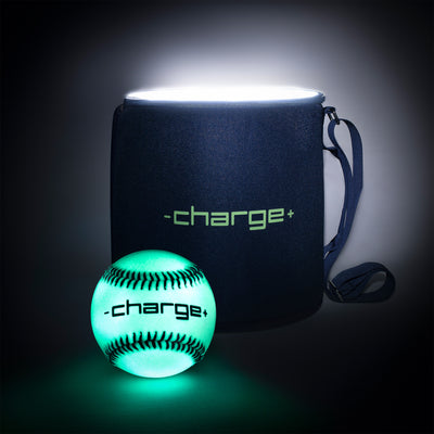 Chargeball Glow In The Dark Baseball PRO Kit with LED Charging and Carrying Bag - VMInnovations