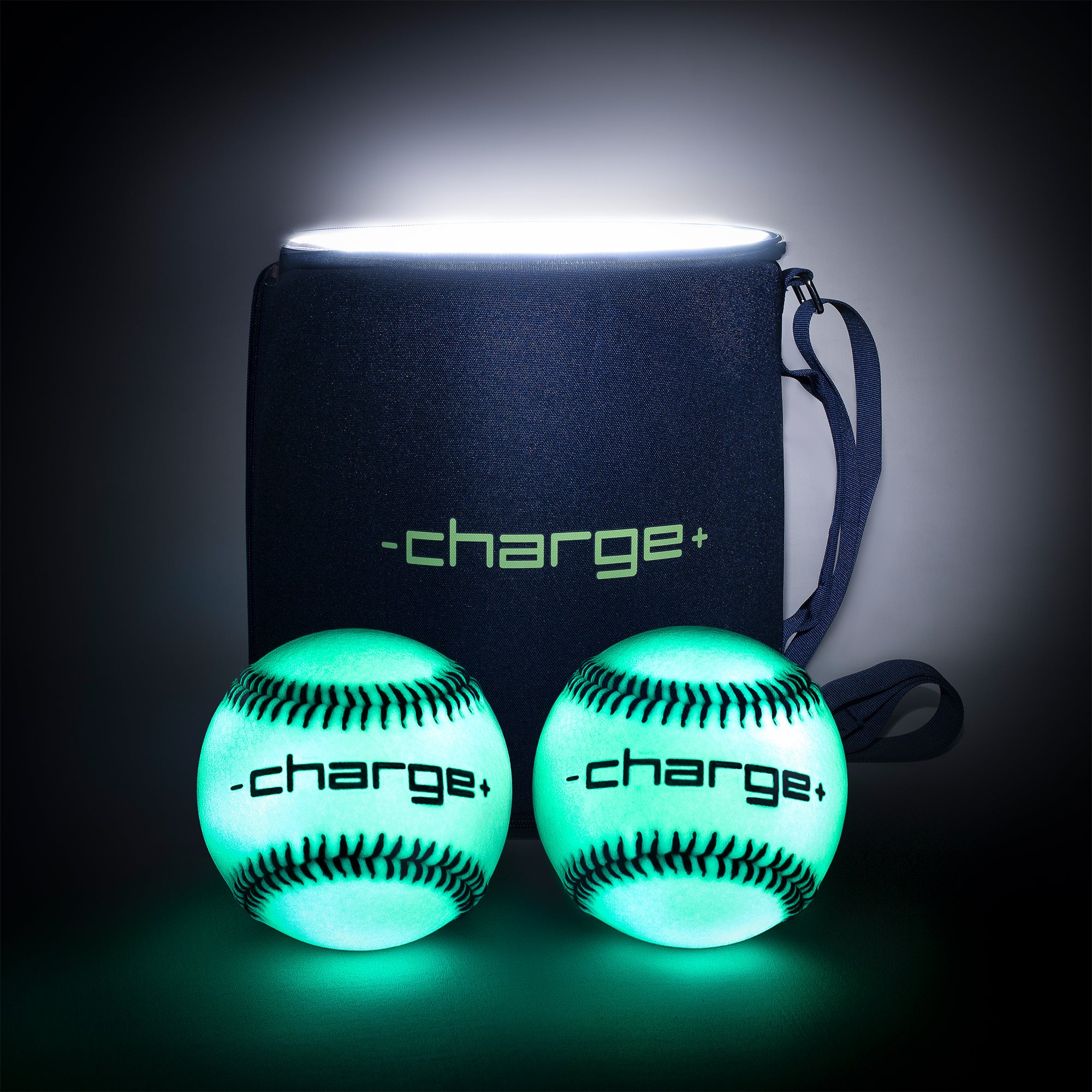 Chargeball Glow in the Dark Baseball PRO Kit with Bag & Regulation Size Baseball - VMInnovations