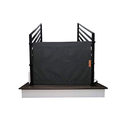 THE STAIR BARRIER 36 to 42 Inch Banister to Banister Baby Pet Gate, Burlap Black - VMInnovations