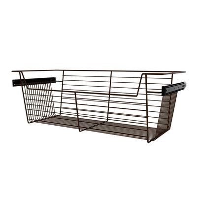 Rev-A-Shelf Sidelines CBSL-301410BZ-3 30" Bronze Pullout Closet Basket (3 Pack)