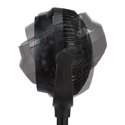 Lasko 34 Inch 3 Speed Remote Control Power Pedestal Floor Fan, Black (Open Box)