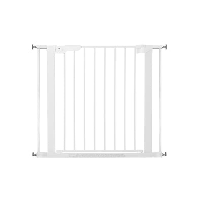 BabyDan Premier 28.9-36.7 Inch Baby Gate & Extend A 2 x 2.6" Gate Kit, White