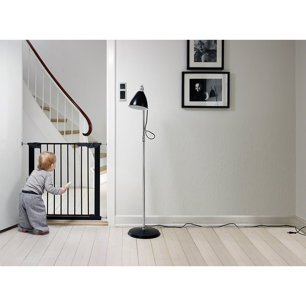 BabyDan Pressure Fit 28.9-36.7 Inch Doorway Safety Baby Gate, Black (Open Box)