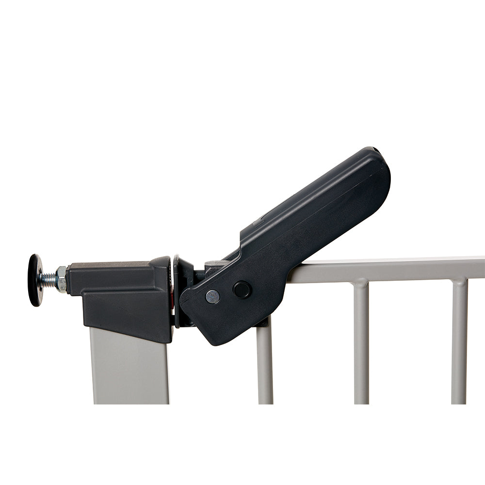 BabyDan Premier True Pressure Fit 28.9-36.7" Baby Gate w/ Extension Kit, Silver - VMInnovations