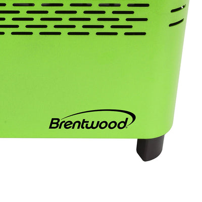 Brentwood BBF-31G Non-Stick Dishwasher Safe Portable Outdoor Barbecue, Green