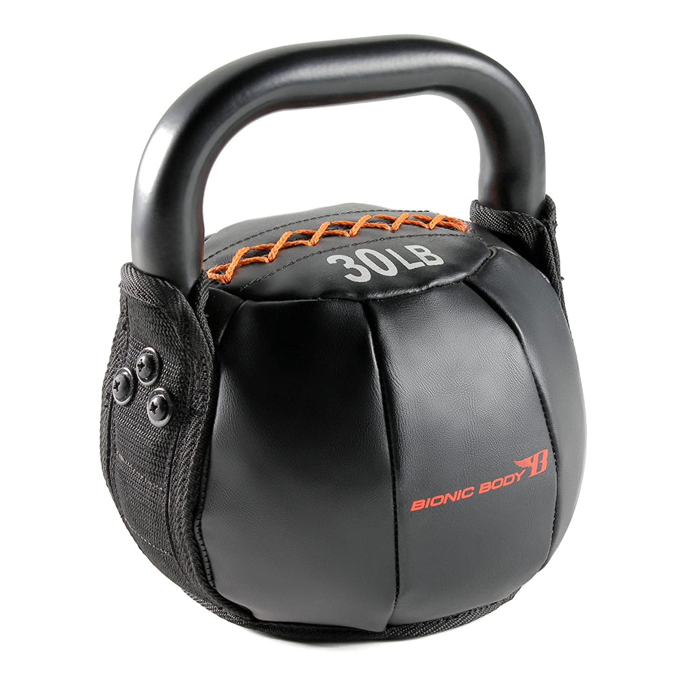 Bionic Body 30 Pound Soft Kettlebell Full Body Strength Training Fitness Weight