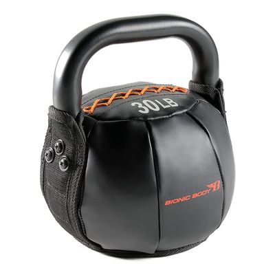Bionic Body 30 Pound Soft Kettlebell Full Body Strength Training Fitness Weight