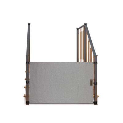 THE STAIR BARRIER 42 to 52" Banister to Banister Baby and Pet Gate, Burlap Gray - VMInnovations