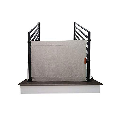 THE STAIR BARRIER 42 to 52 Inch Baby/Pet Gate, Burlap Khaki (Open Box)
