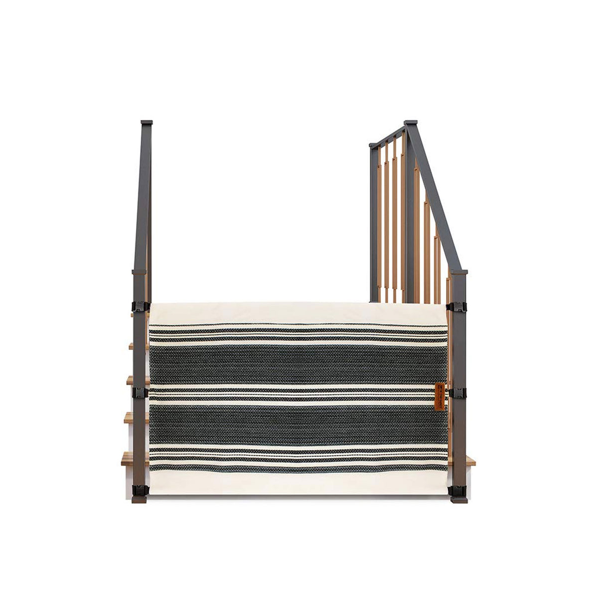 THE STAIR BARRIER 36 to 42" Banister to Banister Baby Pet Gate, Crypton Charcoal - VMInnovations