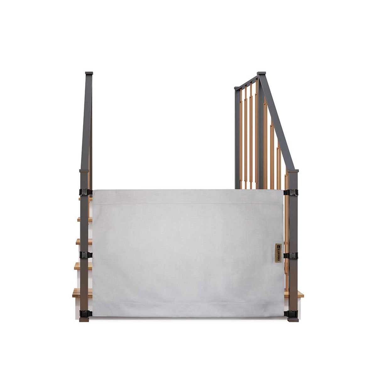 THE STAIR BARRIER 36 to 42" Banister to Banister Baby Pet Gate, Crypton Pebble - VMInnovations