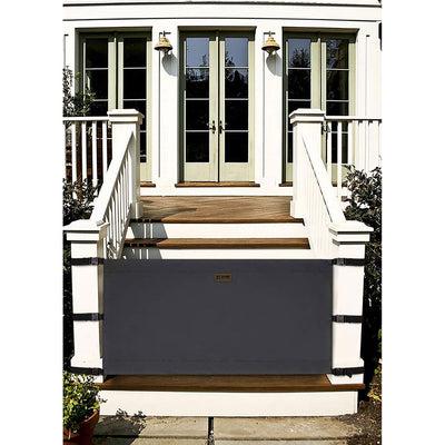 THE STAIR BARRIER 36 to 42" Banister to Banister Baby Gate, Indoor/Outdoor Black - VMInnovations