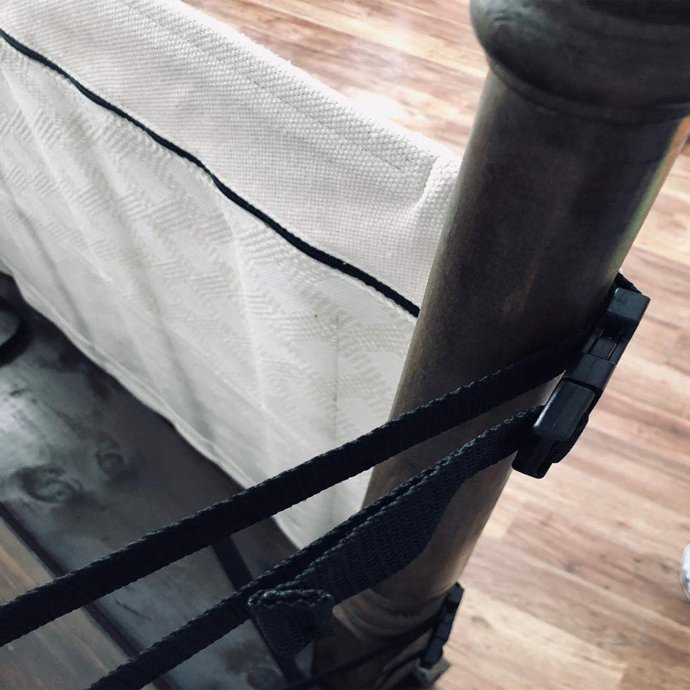 The Stair Barrier 42 to 52 Inch Banister to Banister Baby and Pet Gate, Ash - VMInnovations