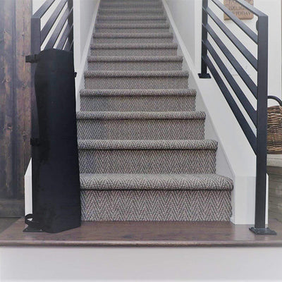 The Stair Barrier 42 to 52 Inch Banister to Banister Baby and Pet Gate, Ash - VMInnovations