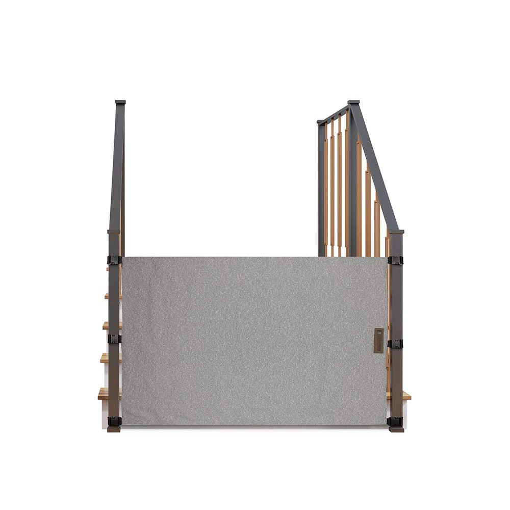 The Stair Barrier 42 to 52 Inch Banister to Banister Baby and Pet Gate, Ash - VMInnovations
