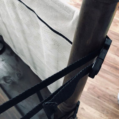 THE STAIR BARRIER 42 to 52" Banister to Banister Baby Pet Gate, Crypton Pebble (Damaged)